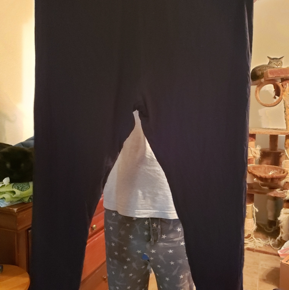 Yours clothing full length black leggings, 32